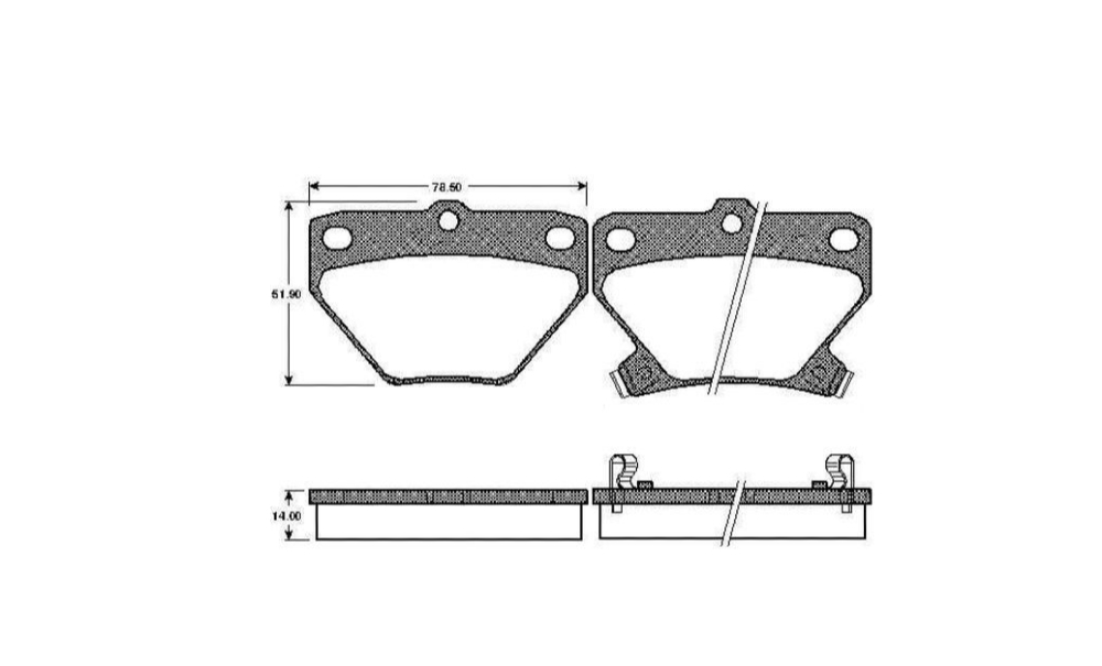 Toyota Yaris 1999-2002  Bosch Arka Fren Balatası 0986TB2802