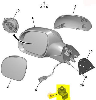 Ayna Kumanda Düğmesi