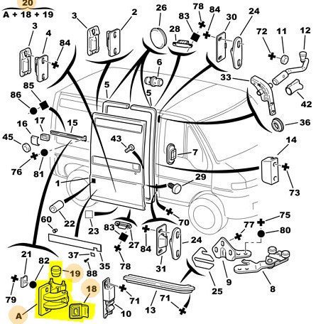 Sol Orta Kapı Rayı Orta Taşıyıcı 