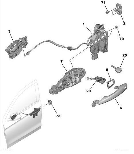 Ön Sol Kapı Kilidi