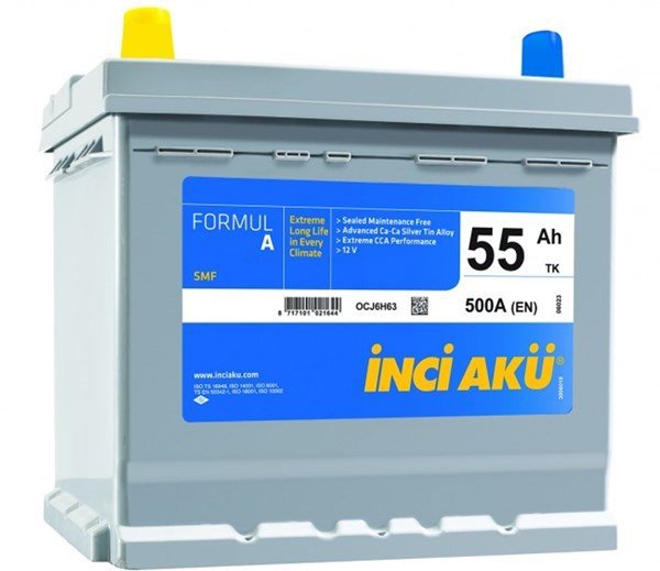 55 Ah Akü