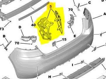 Arka Tampon Bağlantı Ayağı