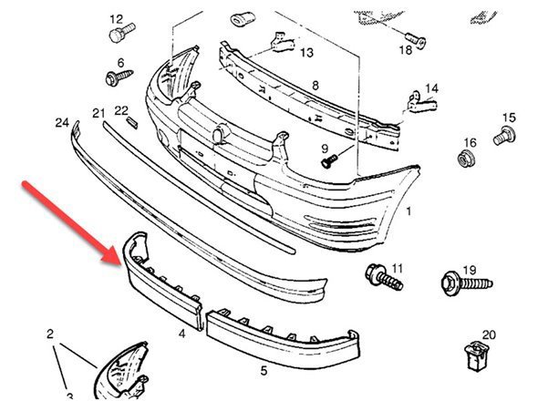 Ön Sağ Tampon Spoyler