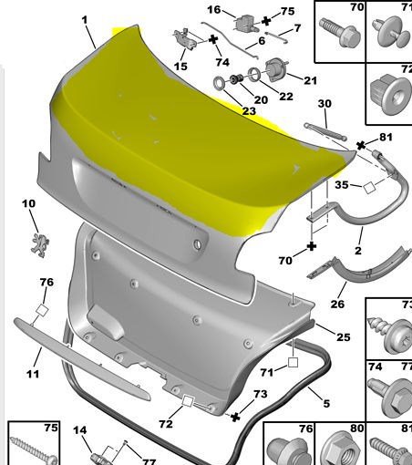 Bagaj Kapağı / Kaput