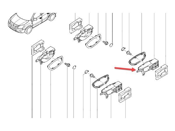 Ön Sol Kapı Kolu İç Açma