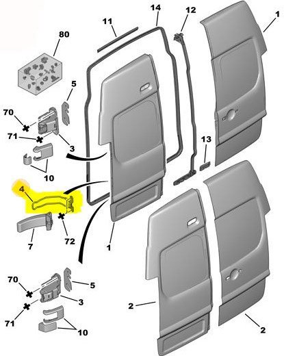 Bagaj Kapak Menteşesi