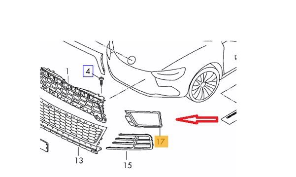 Ön Sağ Tampon Sis Kapağı / Bakaliti