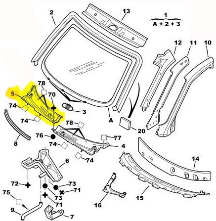 Ön Cam İzgara Sacı / Bakaliti