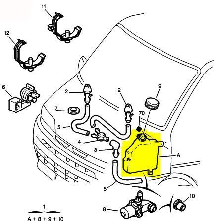 Citroen Jumper 1994-2002  Orjinal Silecek Su Deposu 643177