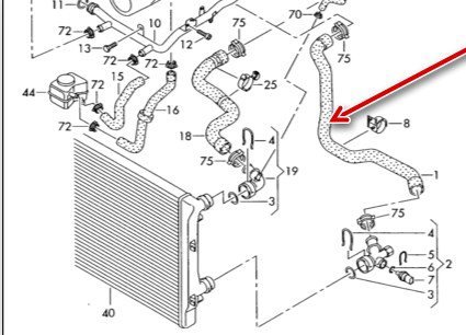 Motor Radyatörü Üst Su Hortumu