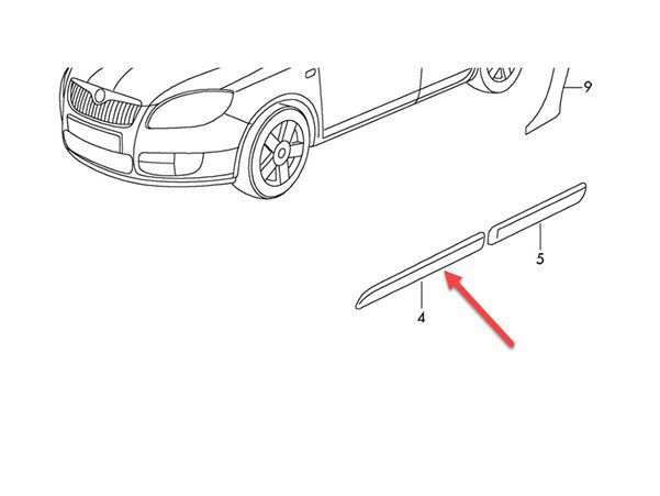 Ön Sağ Kapı Çıtası / Bant / Kuşak