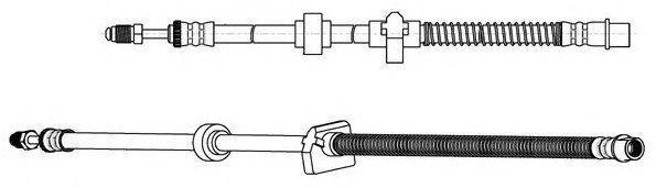 Peugeot 407 2004-2011  Sonparça Arka Fren Hortumu C900499A