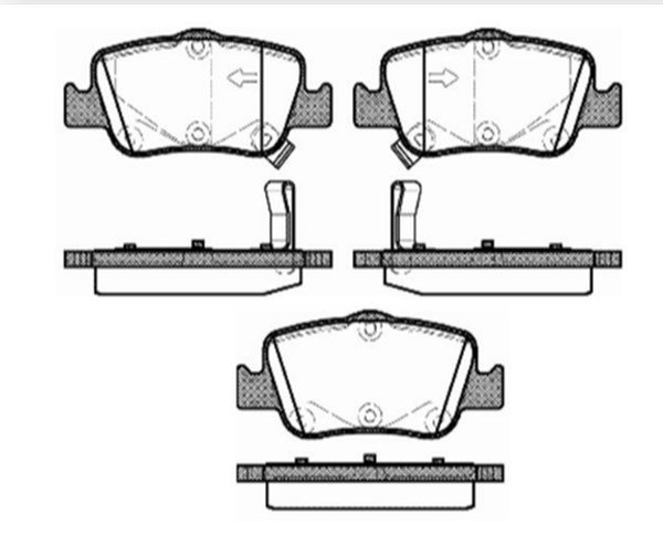 Toyota Auris 2007-2010  Maher Arka Fren Balatası MHR00090