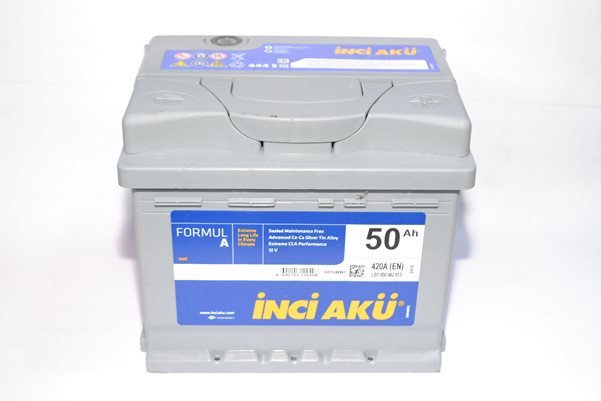 Toyota Yaris 2015-2017  İnci 50 Ah Akü IN8630