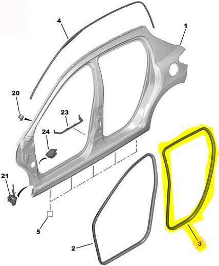 Arka Sağ / Sol Kapı Fitili