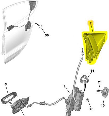 Arka Dış Kapı Kolu