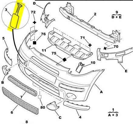Ön Tampon Çeki Kapağı
