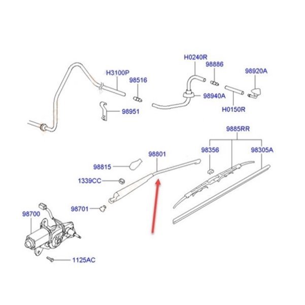 Arka Cam Silecek Kolu
