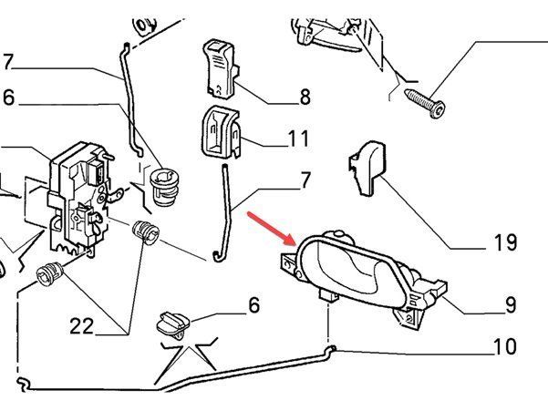 Ön Sol Kapı Kolu İç Açma