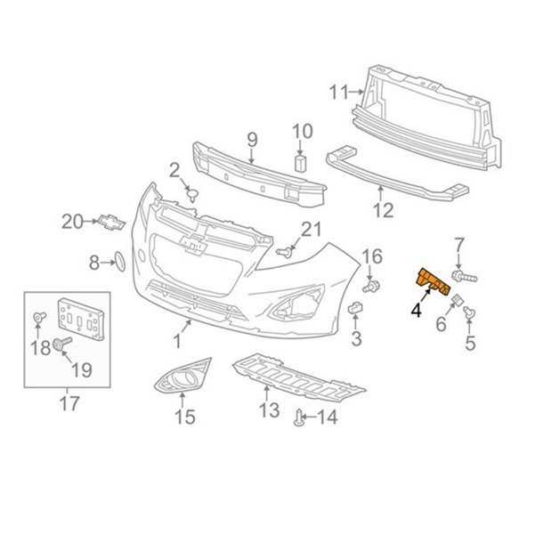 Ön Sol Tampon Bağlantı Ayağı