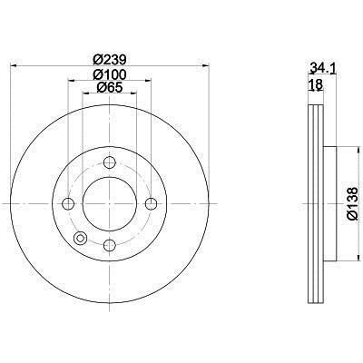 Volkswagen Polo 1998-2002  Trw-Lucas Ön Fren Diski DF2780