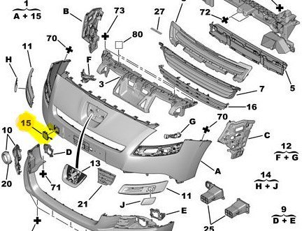 Ön Tampon Çeki Kapağı