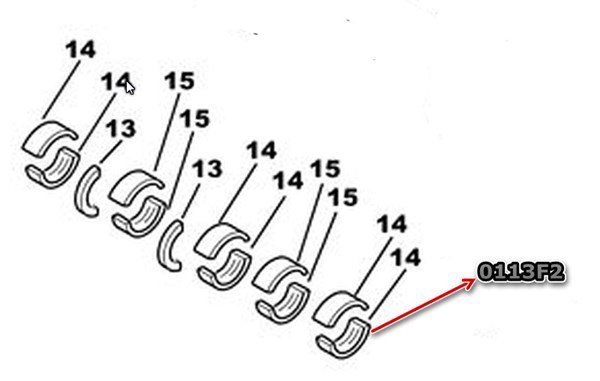 Citroen Xsara 2000-2006  Glyco Ana Yatak FH10715STD