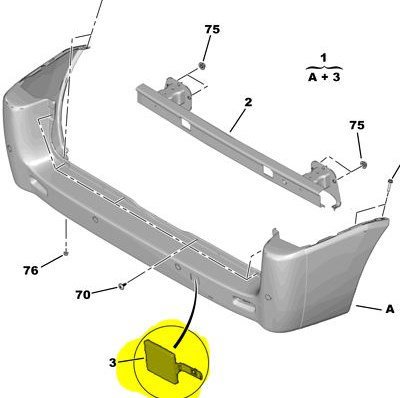Arka Tampon Çeki Kapağı