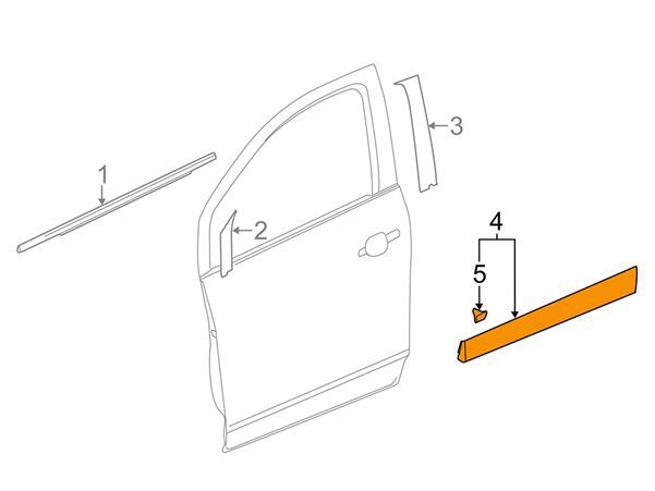 Ön Sol Kapı Çıtası / Bant / Kuşak