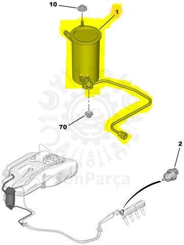 1502k3 Citroen C3 2005-2010 Orjinal Kanister 1502K3 | Son Parça | Hızlı Kargo