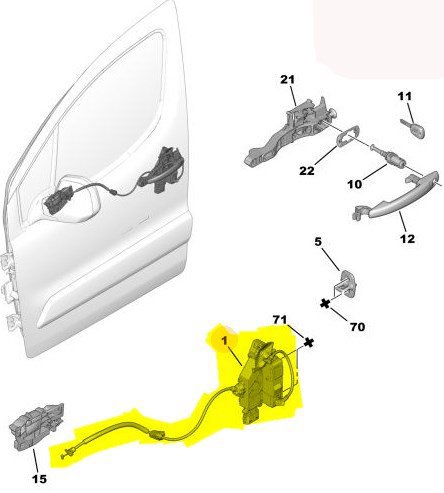 Ön Sağ Kapı Kilidi