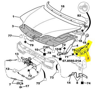 Ön Sol Kaput Menteşesi