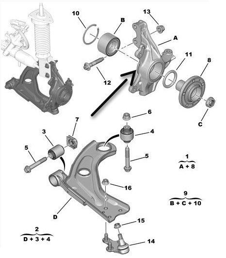 Ön Sağ Aks Taşıyıcı
