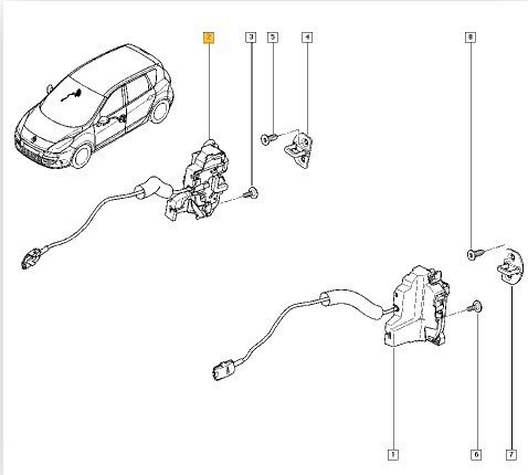 Ön Sağ Kapı Kilidi