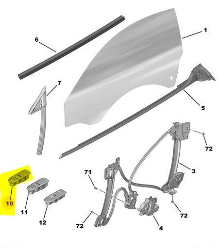 Ön Kapı Cam Düğmesi