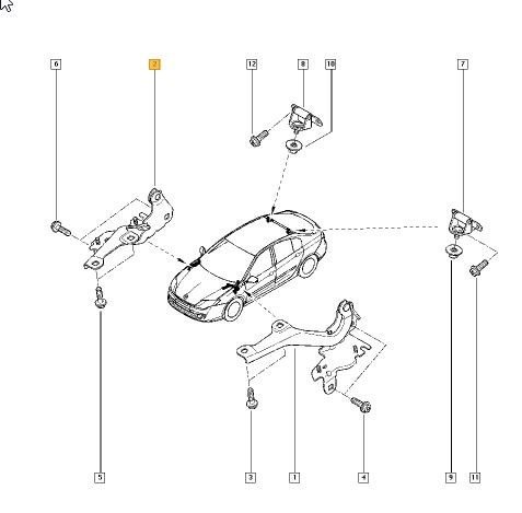 Ön Sağ Kaput Menteşesi