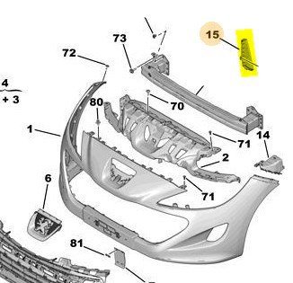 Ön Sağ Tampon Bağlantı Ayağı