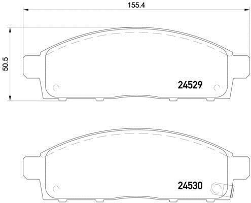 Mitsubishi L200 2007-2013  Bosch Ön Fren Balatası 0986494268