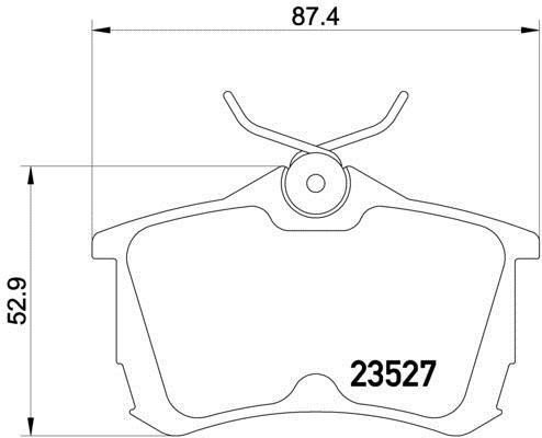 Honda Accord 2003-2006  Sonparça Arka Fren Balatası MGA55309