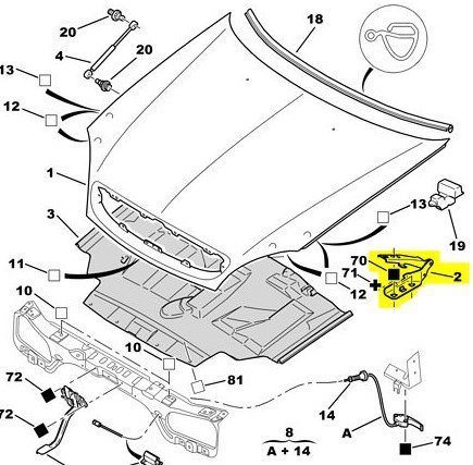 Ön Sol Kaput Menteşesi