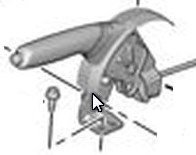 Peugeot 107 2012-2015  Orjinal El Freni Tabancası 4701A0