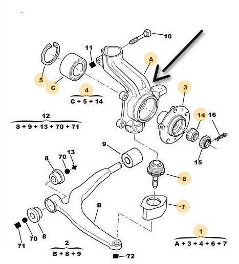 Ön Sol Aks Taşıyıcı