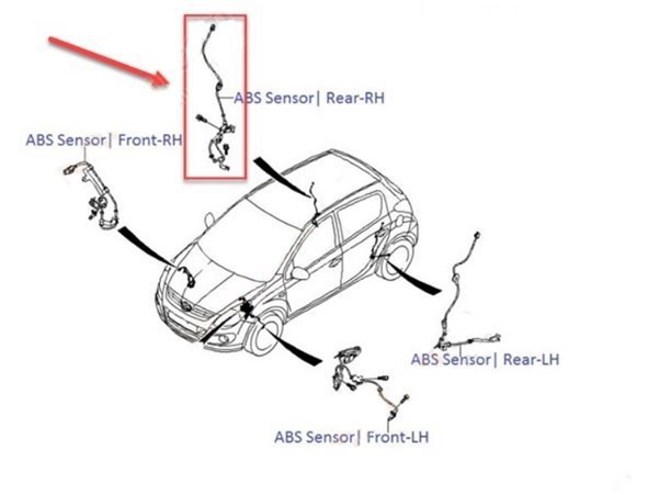 Arka Sağ Abs Kablosu