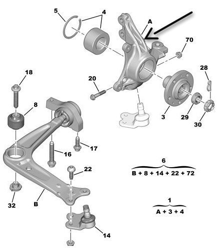Ön Sağ Aks Taşıyıcı