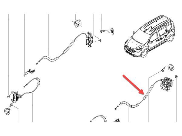 Arka Sol Kapı Kilidi