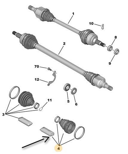 Ön İç Aks Kafası Körüğü