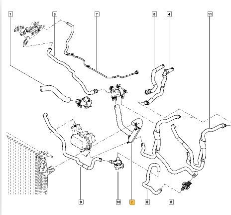Motor Radyatörü Alt Su Hortumu