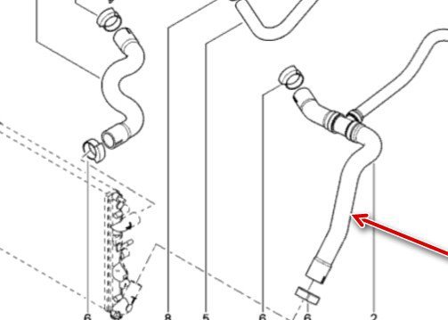 Motor Radyatörü Alt Su Hortumu
