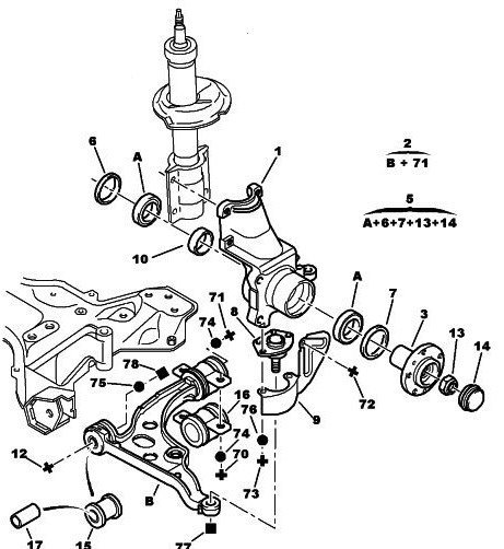 Ön Sağ Aks Taşıyıcı