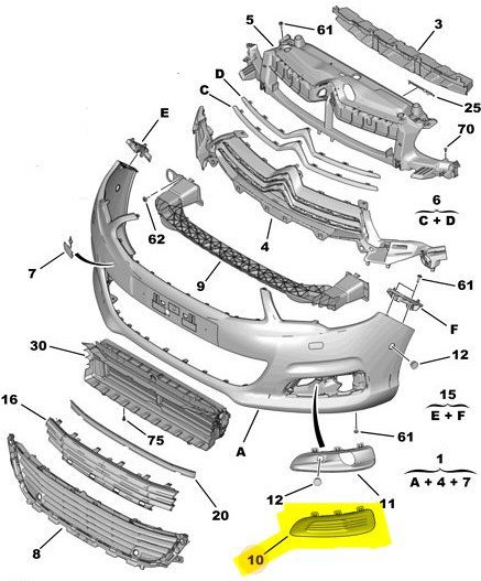 Ön Sol Tampon Sis Kapağı / Bakaliti